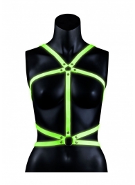 Портупея Body Harness с неоновым эффектом - размер L-XL - Shots Media BV - купить с доставкой в Иркутске