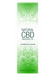 Массажное масло Natural CBD Massage Oil - 50 мл. - Shots Media BV - купить с доставкой в Иркутске