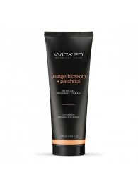 Массажный легкий крем WICKED Orange Blossom plus Patchouli - 120 мл. - Wicked - купить с доставкой в Иркутске