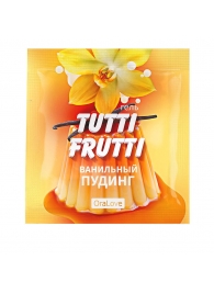 Пробник гель-смазки Tutti-frutti со вкусом ванильного пудинга - 4 гр. - Биоритм - купить с доставкой в Иркутске