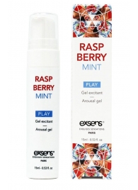 Возбуждающий гель Raspberry Mint с ароматом малины и мяты - 15 мл. - Exsens - купить с доставкой в Иркутске