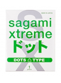 Презерватив Sagami Xtreme Type-E с точками - 1 шт. - Sagami - купить с доставкой в Иркутске