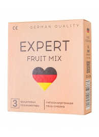 Ароматизированные презервативы EXPERT Fruit Mix - 3 шт. - Expert - купить с доставкой в Иркутске