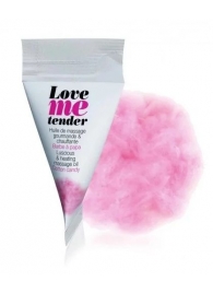 Съедобное согревающее массажное масло Love Me Tender Cotton Candy с ароматом сладкой ваты - 10 мл. - Love to Love - купить с доставкой в Иркутске