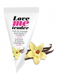 Съедобное согревающее массажное масло Love Me Tender Vanilla с ароматом ванили - 10 мл. - Love to Love - купить с доставкой в Иркутске