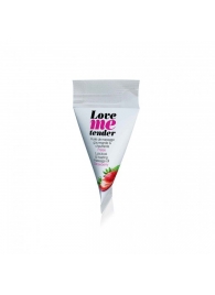 Съедобное согревающее массажное масло Love Me Tender Strawberry с ароматом клубники - 10 мл. - Love to Love - купить с доставкой в Иркутске