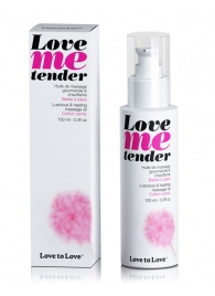 Съедобное согревающее массажное масло Love Me Tender Cotton Candy с ароматом сладкой ваты - 100 мл. - Love to Love - купить с доставкой в Иркутске