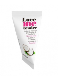Съедобное согревающее массажное масло Love Me Tender Cocos с ароматом кокоса - 10 мл. - Love to Love - купить с доставкой в Иркутске