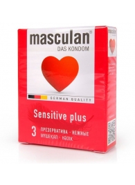 Презервативы Masculan Sensitive plus - 3 шт. - Masculan - купить с доставкой в Иркутске