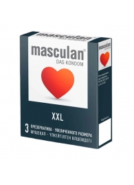 Презервативы увеличенного размера Masculan XXL - 3 шт. - Masculan - купить с доставкой в Иркутске