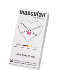 Ультрапрочные презервативы Masculan Ultra Safe Black - 10 шт. - Masculan - купить с доставкой в Иркутске