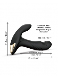 Черный вибромассажер простаты Multi P-Joy с 3 моторами - Dorcel - в Иркутске купить с доставкой