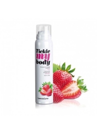 Массажная хрустящая пенка Tickle My Body Strawberry с ароматом клубники - 150 мл. - Love to Love - купить с доставкой в Иркутске