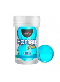 Лубрикант на масляной основе Hot Ball Plus с охлаждающим эффектом (2 шарика по 3 гр.) - HotFlowers - купить с доставкой в Иркутске