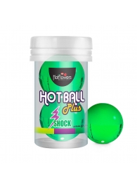 Лубрикант на силиконовой основе Hot Ball Plus с покалывающим эффектом (2 шарика по 3 гр.) - HotFlowers - купить с доставкой в Иркутске