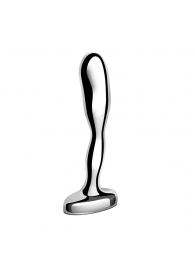 Стальной стимулятор простаты Stainless Steel Prostate Plug - 11,5 см. - b-Vibe - в Иркутске купить с доставкой