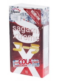 Ароматизированные презервативы Sagami Xtreme COLA - 10 шт. - Sagami - купить с доставкой в Иркутске