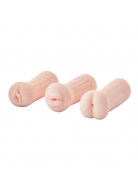Набор из 3 мастурбаторов The Girl Next Door Tina - Dream Toys - в Иркутске купить с доставкой