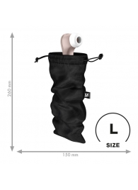 Черный мешочек для хранения игрушек Treasure Bag L - Satisfyer - купить с доставкой в Иркутске