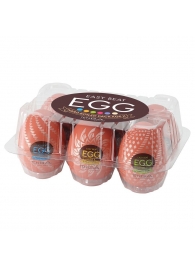 Набор из 6 мастурбаторов-яиц Tenga Egg Variety Pack V - Tenga - в Иркутске купить с доставкой