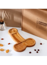 Деревянное блюдо для подачи в форме члена (32,5 х 20 х 1,7 см) - Сима-Ленд - купить с доставкой в Иркутске