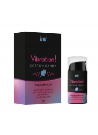 Жидкий вибратор Vibration Cotton Candy с ароматом сахарной ваты - 15 мл. - INTT - купить с доставкой в Иркутске