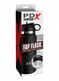 Черный мастурбатор в виде бутылки Fap Flask - Pipedream - в Иркутске купить с доставкой