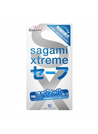 Презервативы Sagami Xtreme Ultrasafe с двойным количеством смазки - 10 шт. - Sagami - купить с доставкой в Иркутске