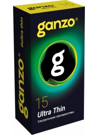 Прозрачные ультратонкие презервативы Ganzo Ultra thin - 15 шт. - Ganzo - купить с доставкой в Иркутске