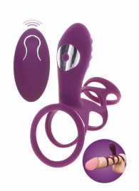 Фиолетовая эрекционная вибронасадка Halo Halo C-Ring Sleeve - Toy Joy - в Иркутске купить с доставкой
