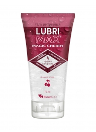 Интимный гель-смазка на водной основе Lubrimax Magic Cherry - 75 мл. - ИнтелБИО - купить с доставкой в Иркутске