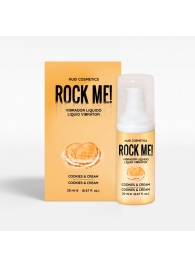 Жидкий вибратор Nuei Rock Me! с ароматом печенья и сливок - 20 мл. - Nuei cosmetics - купить с доставкой в Иркутске