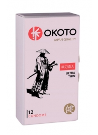 Тонкие презервативы OKOTO Ultra Thin - 12 шт. - Sitabella - купить с доставкой в Иркутске