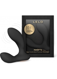Черный вибростимулятор простаты Hugo 2 - Lelo - в Иркутске купить с доставкой