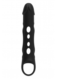 Черная насадка-удлинитель Vibrating Extender With Remote с вибрацией - Dream Toys - в Иркутске купить с доставкой