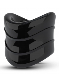 Черное эрекционное кольцо на мошонку Beef Ball Stretcher Snug X Long - Blush Novelties - в Иркутске купить с доставкой