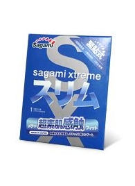 Презерватив Sagami Xtreme FEEL FIT 3D - 1 шт. - Sagami - купить с доставкой в Иркутске