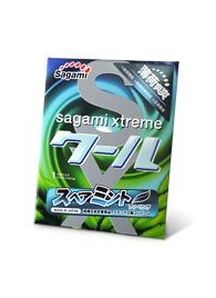 Презерватив Sagami Xtreme Mint с ароматом мяты - 1 шт. - Sagami - купить с доставкой в Иркутске