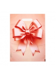 Пакет с принтом в виде банта с вырубной ручкой (30х40 см) - Сима-Ленд - купить с доставкой в Иркутске