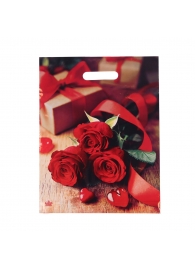 Пакет с принтом в виде роз (31х40 см) - Сима-Ленд - купить с доставкой в Иркутске