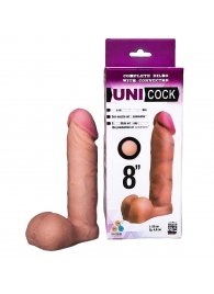 Фаллическая насадка для страпона UNICOCK 8  - 20 см. - LOVETOY (А-Полимер) - купить с доставкой в Иркутске