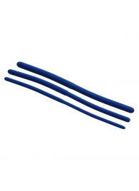 Набор из 3 синих силиконовых уретральных расширителей Invasion Silicone Urethral Sound Trainer Set - XR Brands - купить с доставкой в Иркутске