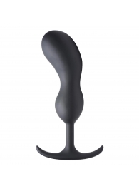Черный массажер простаты с утяжелителями Premium Silicone Weighted Prostate Plug XL - 20,8 см. - XR Brands - в Иркутске купить с доставкой