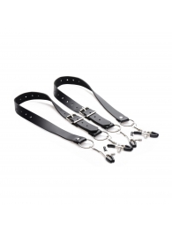 Ремни с зажимами для половых губ Spread Labia Spreader Straps with Clamps - XR Brands - купить с доставкой в Иркутске