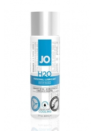 Охлаждающий лубрикант на водной основе JO Personal Lubricant H2O COOLING - 60 мл. - System JO - купить с доставкой в Иркутске