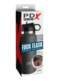 Смуглый мастурбатор-вагина в корпусе-бутылке F*ck Flask - Pipedream - в Иркутске купить с доставкой