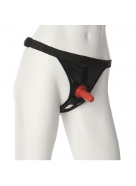 Трусики со штырьком для фиксации насадок Ultra Harness with Plug - Doc Johnson - купить с доставкой в Иркутске