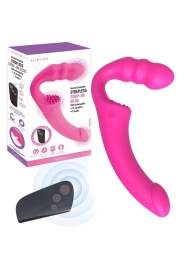 Розовый безремневой страпон Straples Strap-On Dildo - Erokay - купить с доставкой в Иркутске