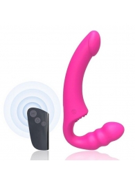 Розовый безремневой страпон Straples Strap-On Dildo - Erokay - купить с доставкой в Иркутске