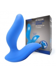 Синий вибромассажер простаты 3,5’’ Curve P-spot Massager - 12 см. - Erokay - в Иркутске купить с доставкой